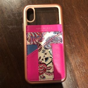 iPhone X/XS case with Tory Burch Phone Pocket